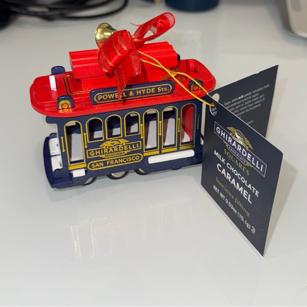 Ghirardelli San Francisco Cable Car Ornament